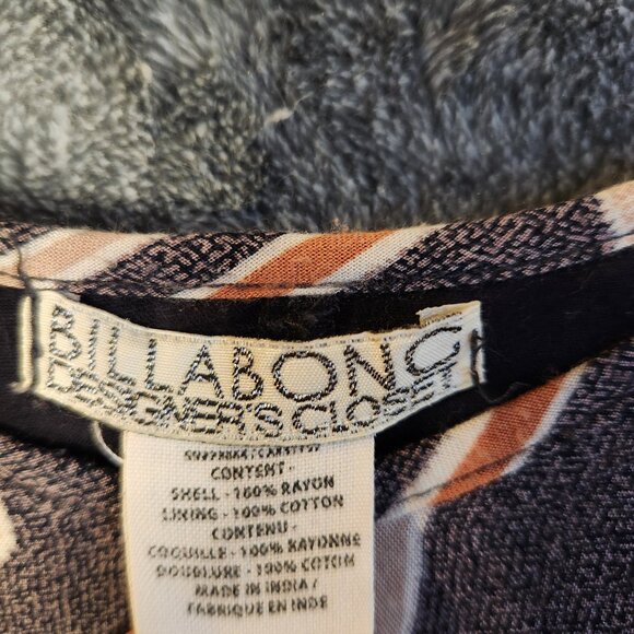 Billabong Grey Mini Dress Handkerchief Hem Boho Hippie Arrow Womens Size Medium - Picture 7 of 13